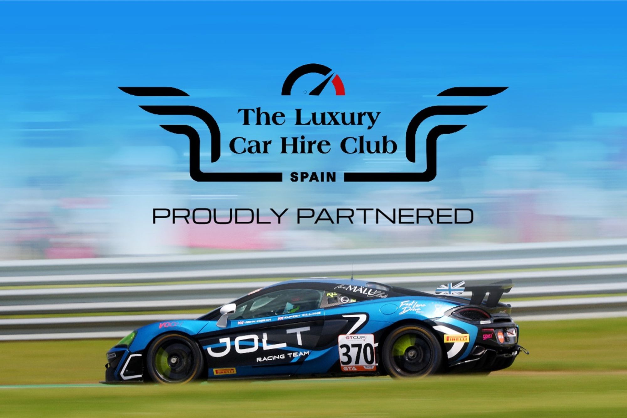 Jolt Racing Partners with The Luxury Car Hire Club Spain